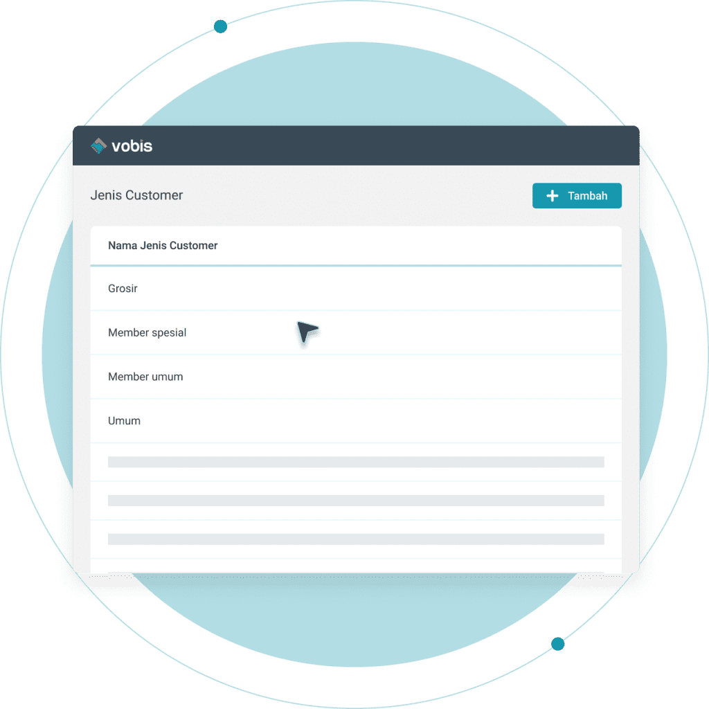 Vobis - Data Pelanggan dan Keanggotaan (Membership)