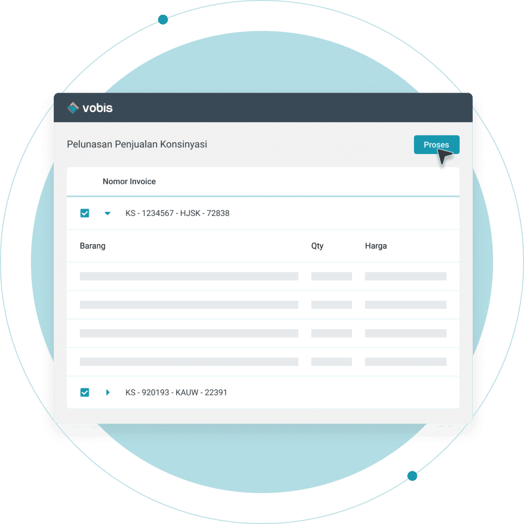 Vobis - Tracking Pembayaran Barang Konsinyasi